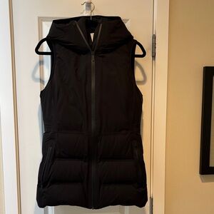 lululemon athletica Black Hooded Puffer Vest